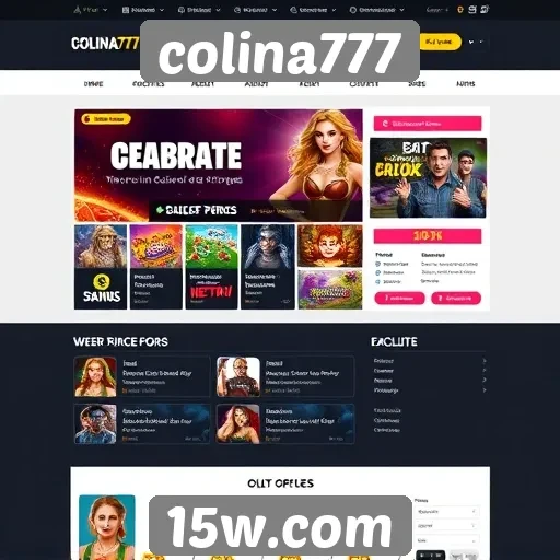 Análise da interface do usuário no site colina777
